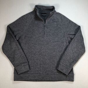 Craghoppers 1/4‎ Zip Men's M Gray Fleece Pullover Sweatshirt Logo Hiking Outdoor